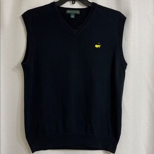 EUC Masters Collection black V Neck golf vest. Size L